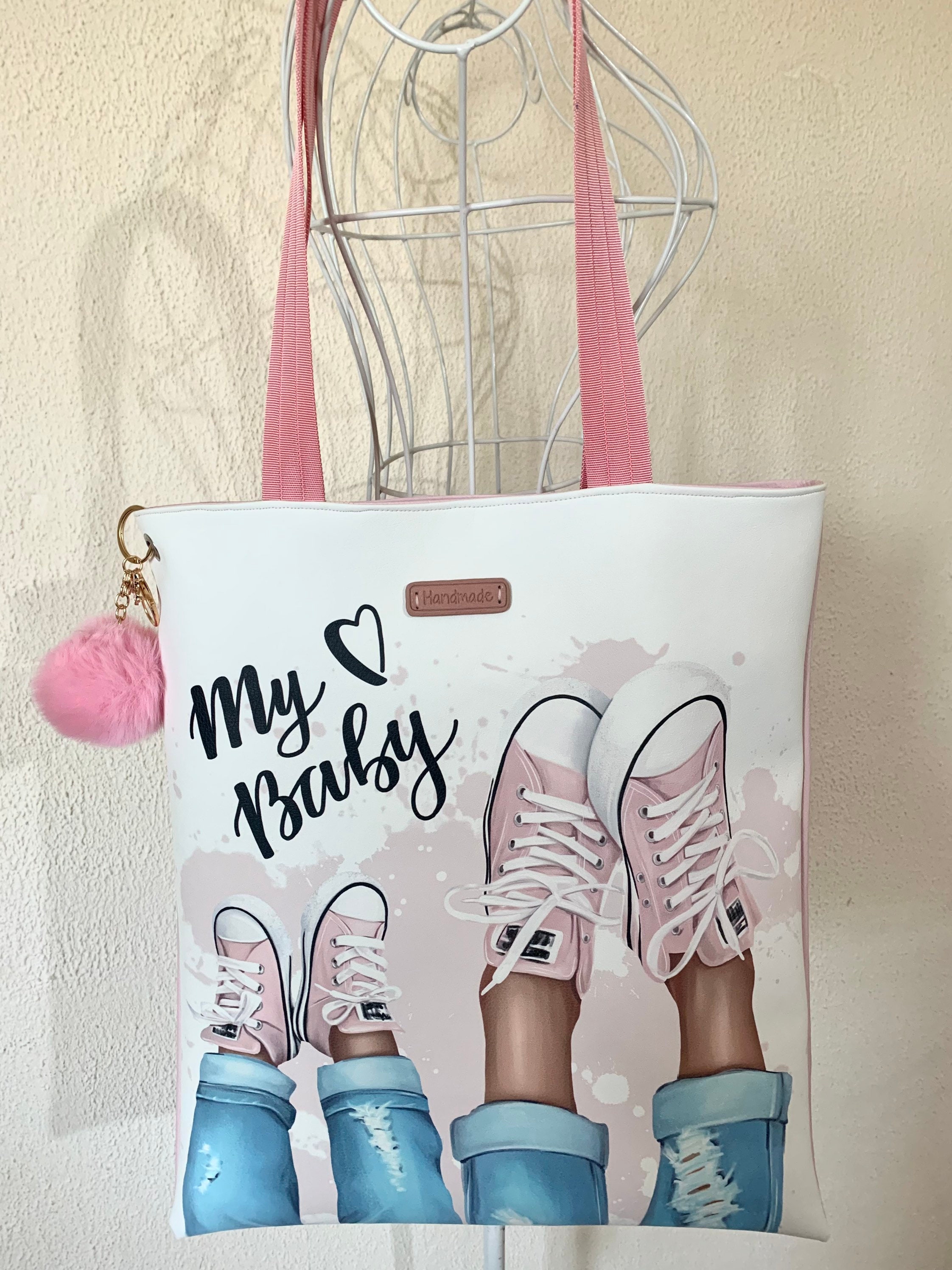Buy Nelly Canvas Tote Bag - Light Pink