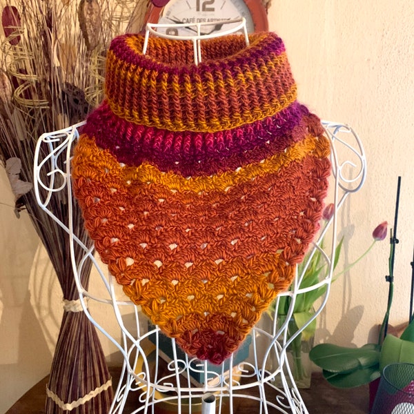 Col / snood / tour de cou au crochet /fête des mères / cadeau fête des mamans