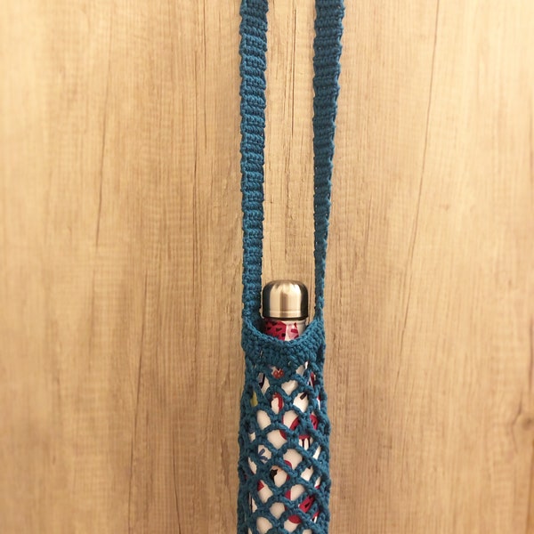 Porte-bouteille au crochet / housse pour gourde / idée cadeau / sport / cadeau