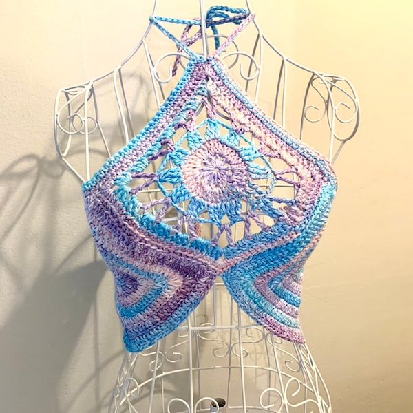 Top dos-nu au crochet / Top crochet / summer top / été / cache maillot / plage