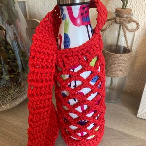 Porte-bouteille au crochet / housse pour gourde / idée cadeau / sport / cadeau zdjęcie 2