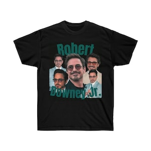 ROBERT DOWNEY JR. Unisex Graphic Tee | Robert Downey Jr. Vintage Unisex Crewneck