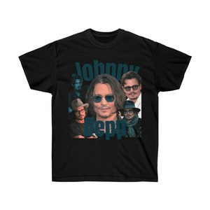 JOHNNY DEPP Unisex Graphic Tee | Johnny Depp Vintage Unisex Crewneck