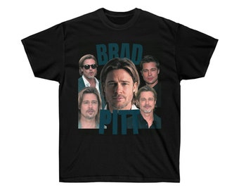 Brad Pitt Graphic Tee | Unisex Vintage Crewneck