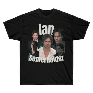IAN SOMERHALDER Unisex Graphic Tee | Ian Somerhalder Vintage Unisex Crewneck