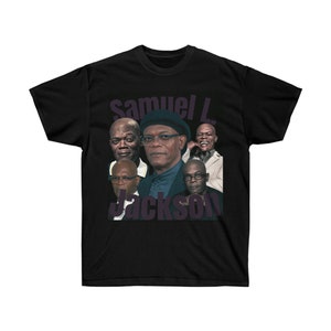 SAMUEL L. JACKSON Unisex Graphic Tee | Samuel L. Jackson Vintage Unisex Crewneck