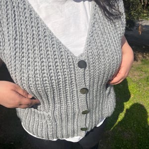 Easy Crochet Vest Pattern - Sizes S-XXL - English Instructions
