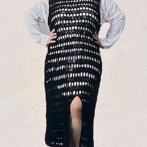 Crochet Dress Pattern| - Crochet Mesh Maxi Dress, Crochet Pattern for Beginners , Instant Download ,English PDF