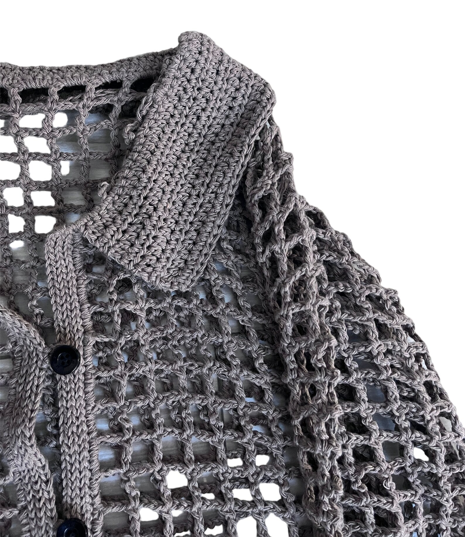 SICILY CROCHET MESH SHIRT
