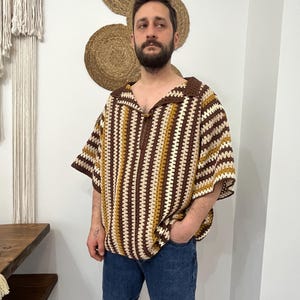 Crochet Shirt  Size S to XXL - PDF Pattern, Crochet Shirt Unisex, Instant Download, Easy Crochet Pattern - English Pattern