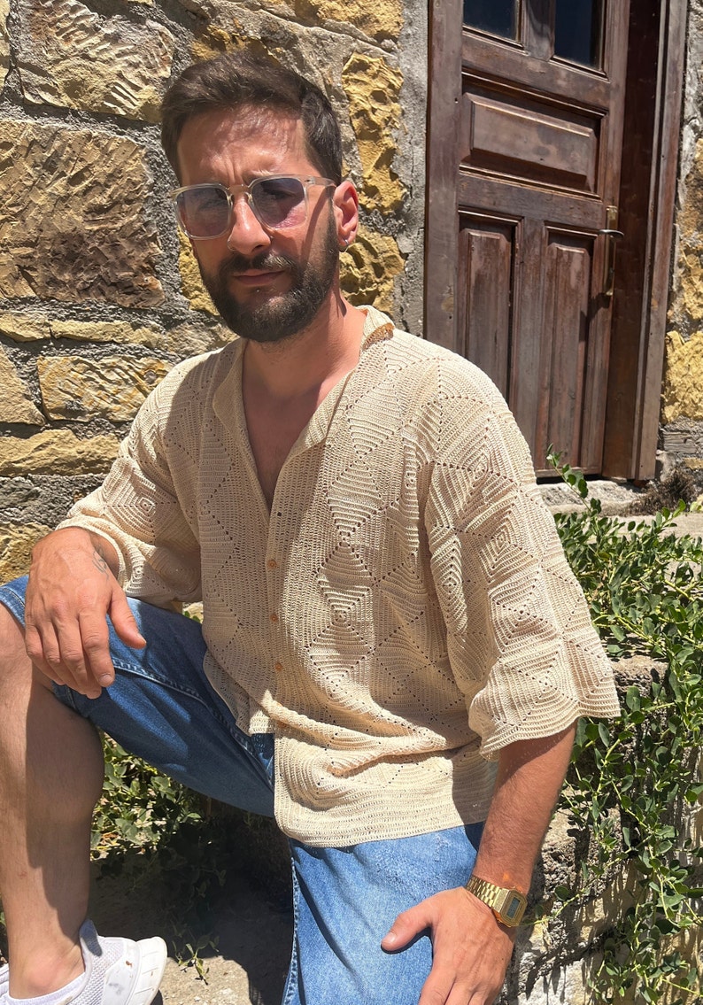 Crochet Shirt - PDF Pattern, Crochet Shirt Unisex, Instant Download, Easy Crochet Pattern - English image 1