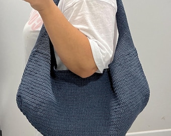 Serene Hobo Tasche häkeln | Taschenschnittmuster, einfach zu folgen, Sofort-Download, PDF-Anleitung in Englisch