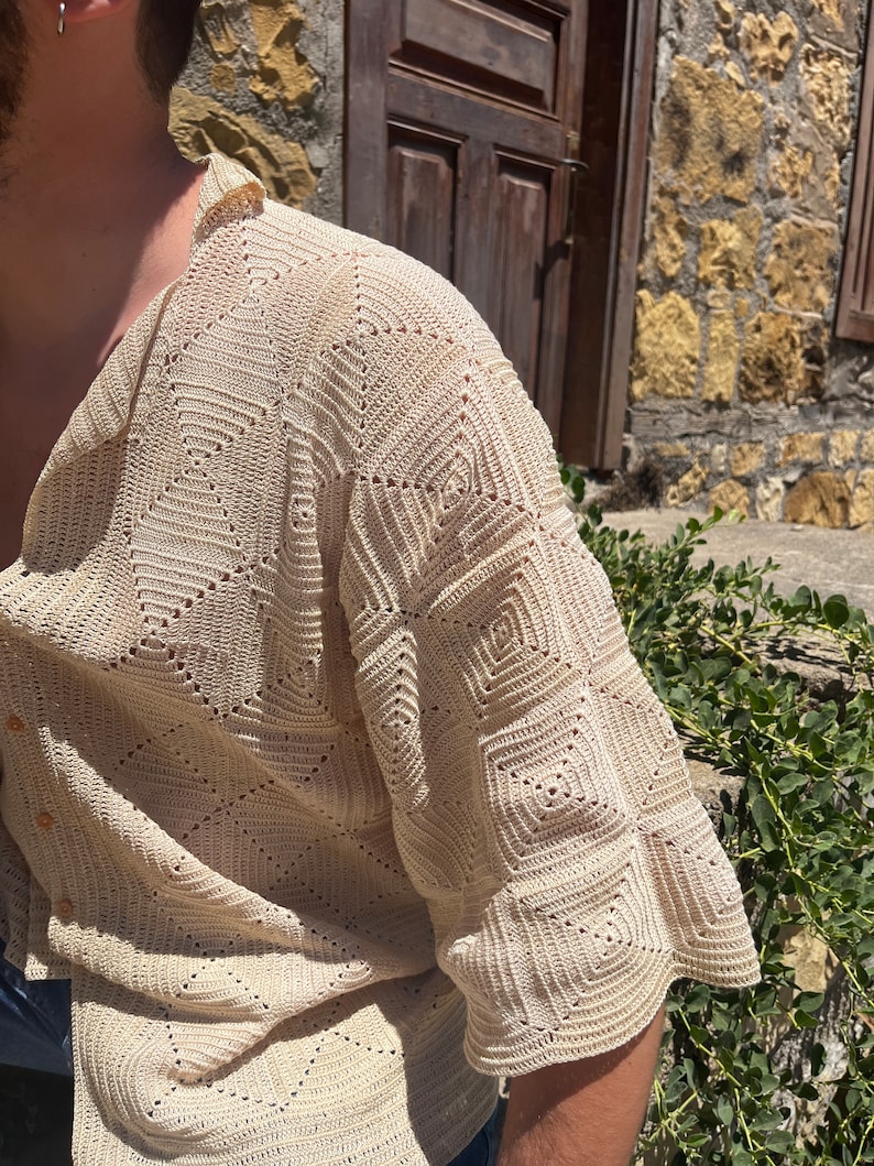 Crochet Shirt - PDF Pattern, Crochet Shirt Unisex, Instant Download, Easy Crochet Pattern - English image 7