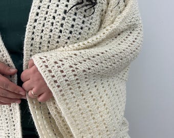 Crochet Hexagon Cardigan Pattern | S-3XL (PDF Pattern)