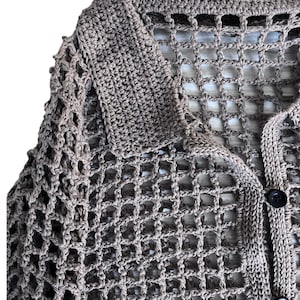 Crochet Mesh Shirt | PDF Pattern , Easy Crochet Pattern,Mesh Shirt Pattern,  English Pdf Pattern From Size XS to 5X