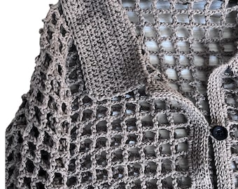 Crochet Mesh Shirt | PDF Pattern , Easy Crochet Pattern,Mesh Shirt Pattern,  English Pdf Pattern From Size XS to 5X