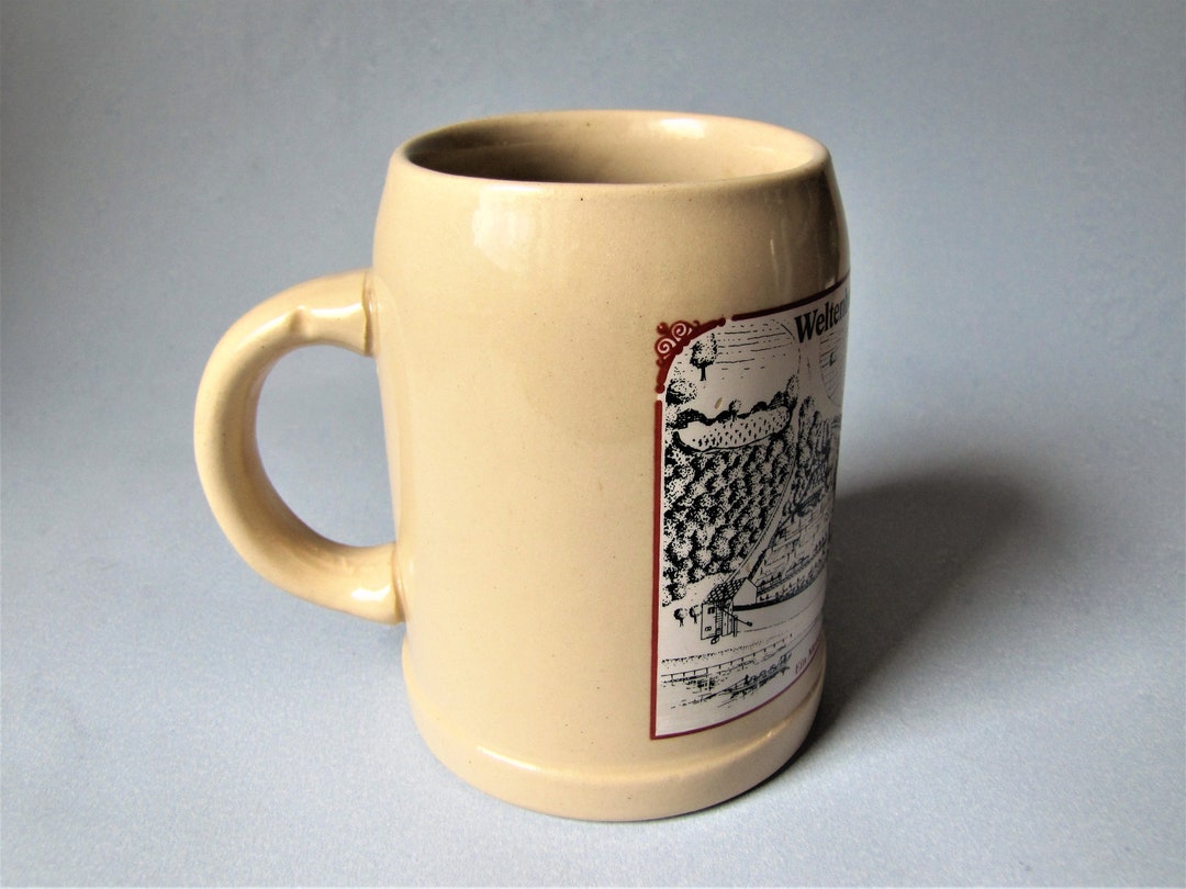 Vintage Stoneware Beer Mug weltenburger Kloster Biere Wick Werke