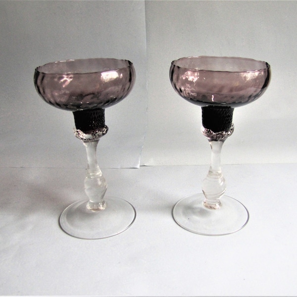 Kristallglas Sektschale * 2x Rotglas Vintage Dessertschale  Champagne Schale