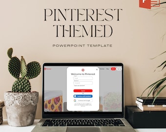 PINTEREST Themed / Inspired | Power Point Template | FRÈEGIFT within purchase