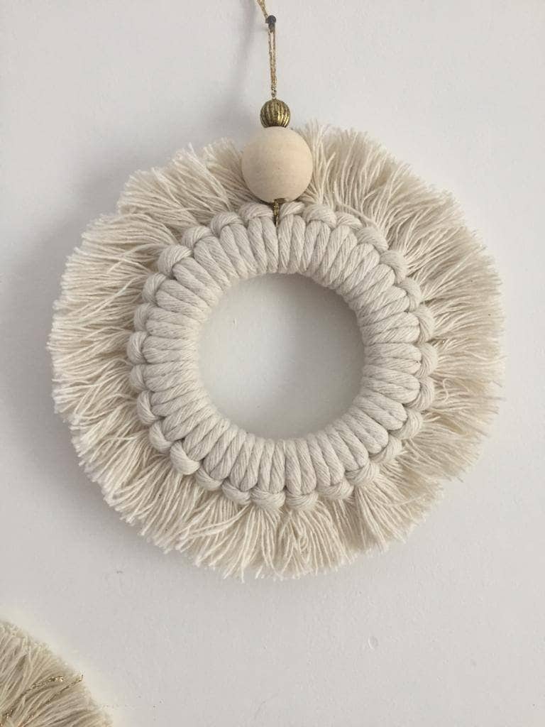 Couronne en Macramé/Décoration Murale Bohème