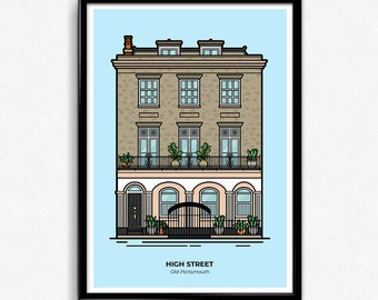 Personalised House Print | Housewarming Gift | Custom Illustration | Personalised Poster | Custom Home Art
