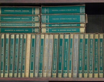 A BOOK OF QUALITY - Mondadori Romantic Library, 53 volumes, 50 titles, 40 first editions - 1930s-1940s