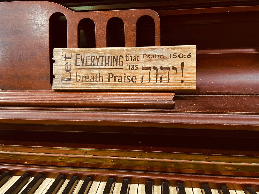 Psalm 150:6 Burned Wood Sign - Handmade Pallet Sign - Etsy