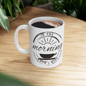 Inspirational Ceramic Mug - Faith and Motivation Gift, Coffee Lover, Psalms Quote, Office Mug, Spiritual Decor