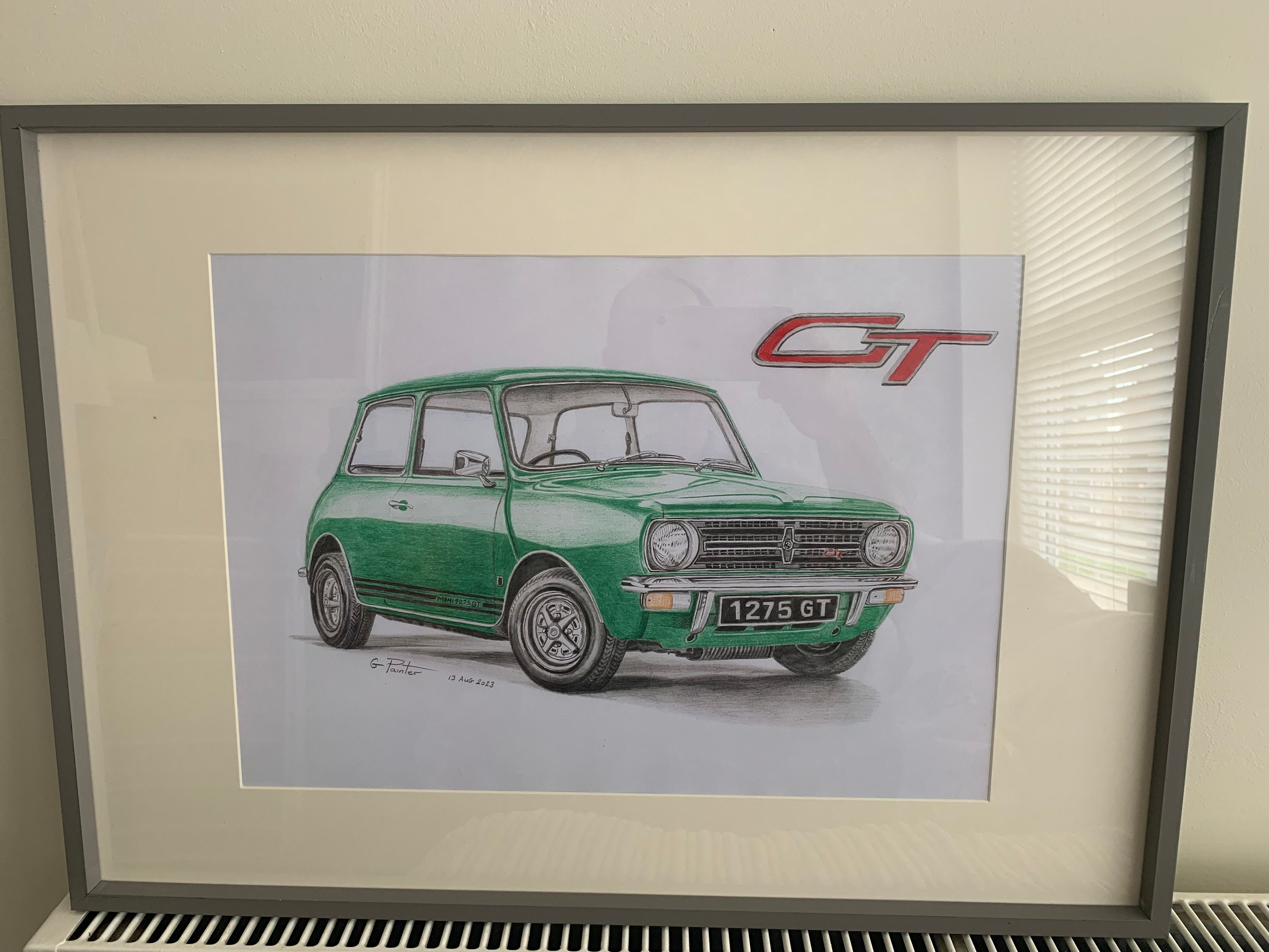 MINI 1275 GT, A Fine Art Pencil Drawing Print - Etsy