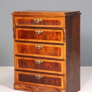 Beautiful Wilhelminian style chest of drawers, Art Nouveau chest of drawers, antique laundry chest, Vertiko