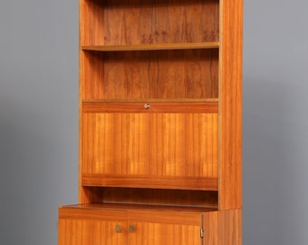 Beautiful Mid Century Cabinet Vintage Teak Wood Secretary Shelf Retro Bookcase 60s