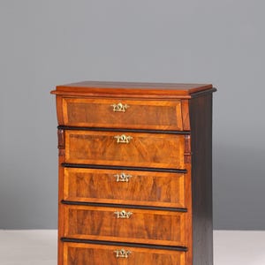 Noble Wilhelminian style chest of drawers, Art Nouveau chest of drawers, antique laundry chest, Vertiko
