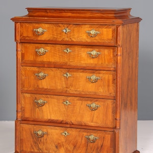 Noble Wilhelminian style chest of drawers Art Nouveau Vertiko chest of drawers Antique laundry chest
