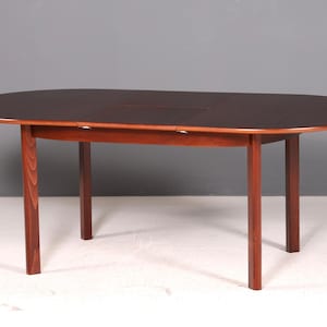 Wunderschöner Mid Century Ausziehtisch Ovaler Esstisch Küchentisch 60er Danish Design Vintage