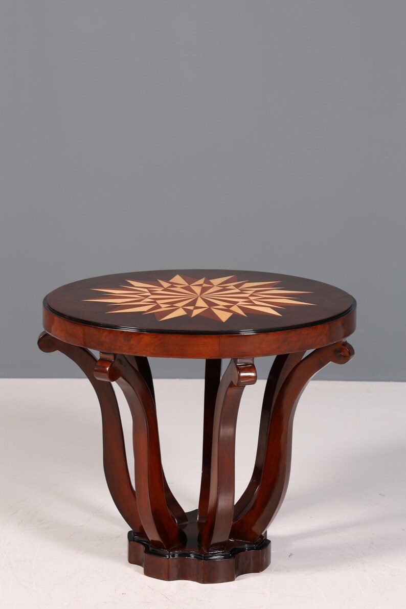 Wunderschöner Art Deco Stil Couchtisch Antik Stil Luxus Beistelltisch Wohnzimmer Ablagetisch
