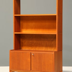 Eenvoudige mid-century plank Deens design boekenkast retro kast ladekast jaren 60