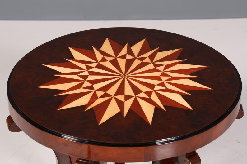 Wunderschöner Art Deco Stil Couchtisch Antik Stil Luxus Beistelltisch Wohnzimmer Ablagetisch