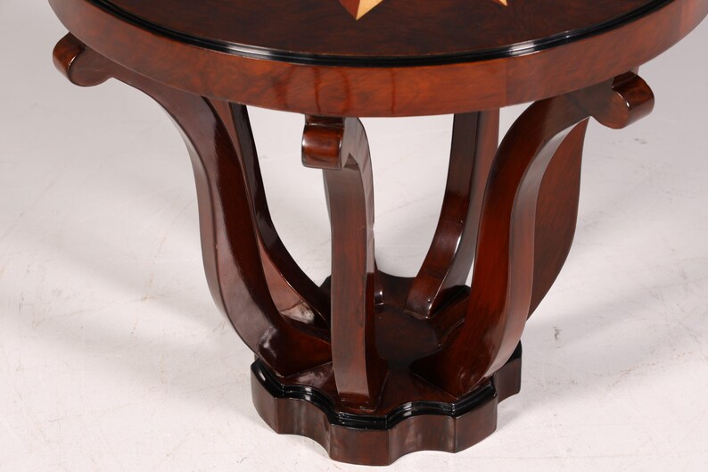 Wunderschöner Art Deco Stil Couchtisch Antik Stil Luxus Beistelltisch Wohnzimmer Ablagetisch