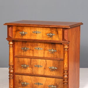 Noble Wilhelminian style chest of drawers Art Nouveau Vertiko antique chest of drawers