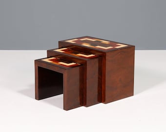 Fantastic Art Deco style side tables set of 3 storage tables coffee table set