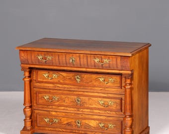 Edle Gründerzeit Kommode Louis Philippe Antik Sideboard Schubladenkommode Wäschekommode um 1890