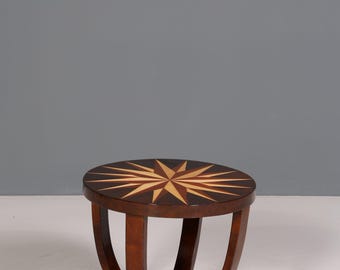 Wunderschöner Art Deco Design Tisch Luxus Couchtisch Beistelltisch Ablagetisch Holz Tisch