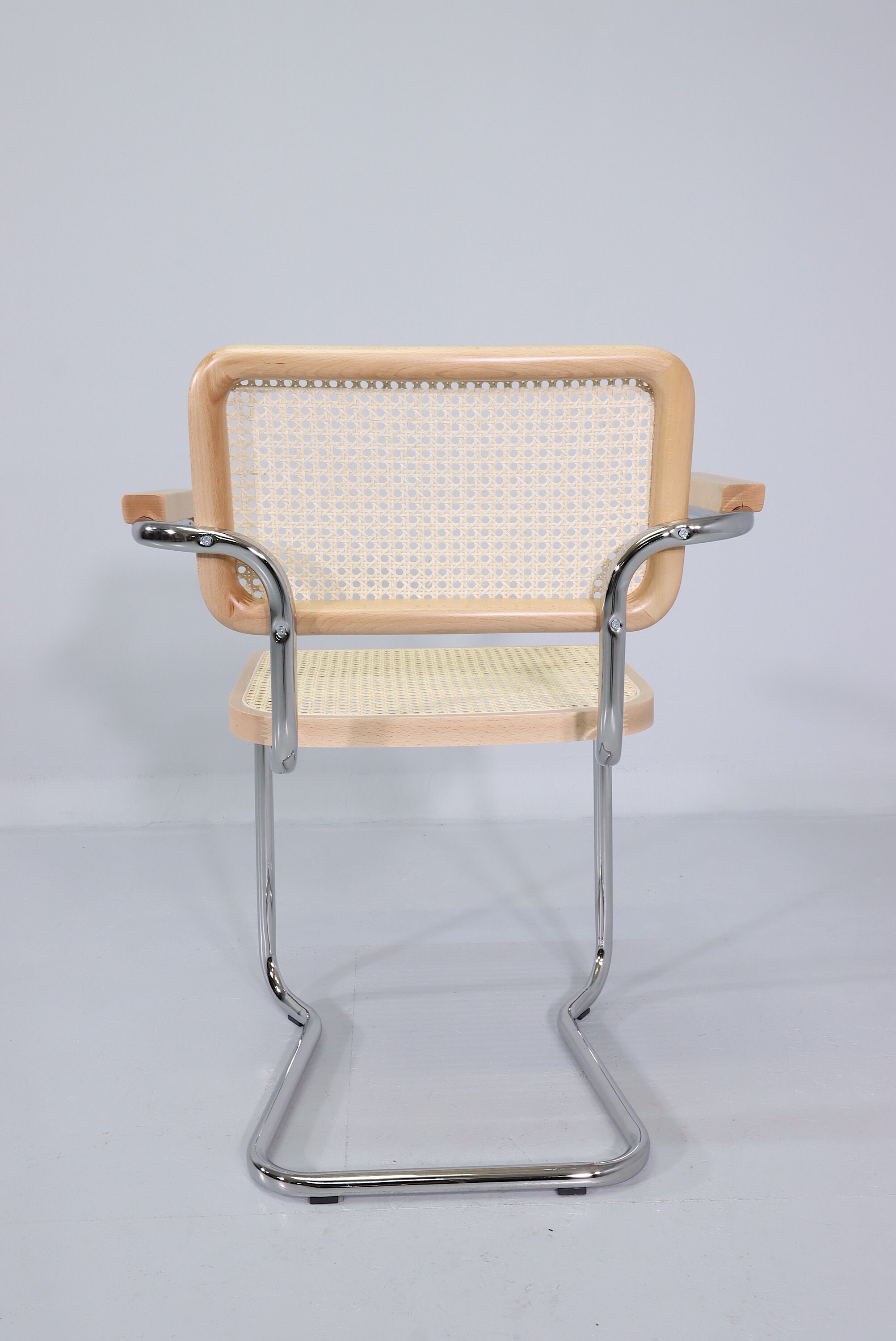 Noble Wicker Cantilever Armrest Chair Bauhaus Made in Italy Etsy