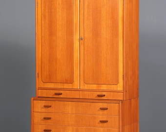 Wunderschöner Mid Century Schrank "Made in Denmark" echt Teak Holz Highboard Kommode 60s