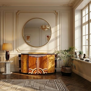 Beautiful Art Deco design sideboard wall console antique style buffet chest of drawers cabinet