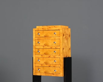 Traumhaftes Art Deco Design Highboard Biedermeier Stil Kommode