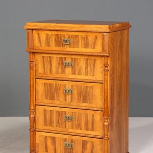 Beautiful Wilhelminian style chest of drawers Art Nouveau Vertiko chest of drawers Antique laundry chest
