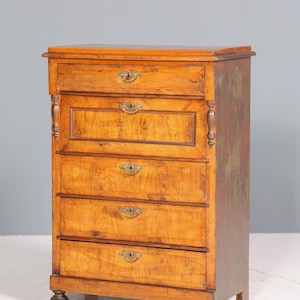 Fantastic Gründerzeit Vertiko Art Nouveau cupboard antique highboard chest of drawers