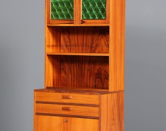 Wunderschönes Mid Century Regal Danish Design Vintage Teak Holz Vitrine Schrank Kommode