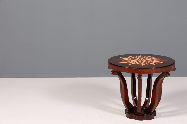 Wunderschöner Art Deco Stil Couchtisch Antik Stil Luxus Beistelltisch Wohnzimmer Ablagetisch